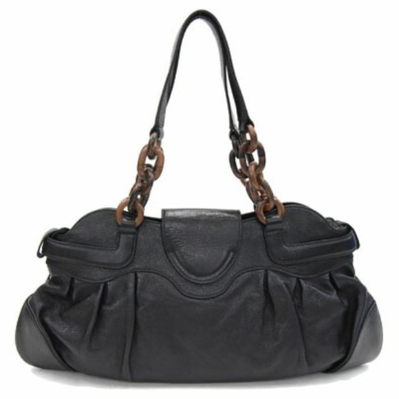 Salvatore Ferragamo Ferragamo Tote Bag Gancini 21 6371 Black Leather Ladies W... - Picture 2 of 9